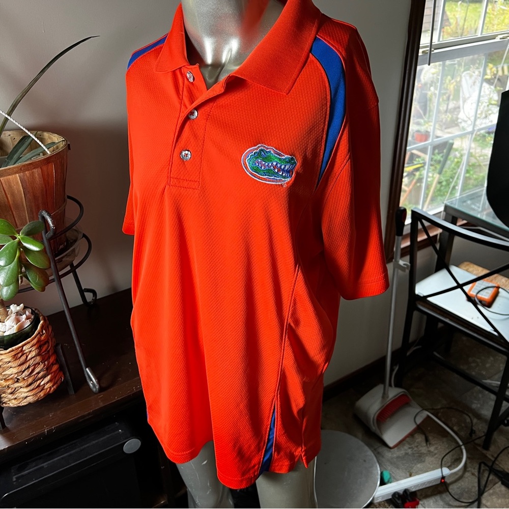 Florida Gators Orange Polo Mens Sz M 38/40